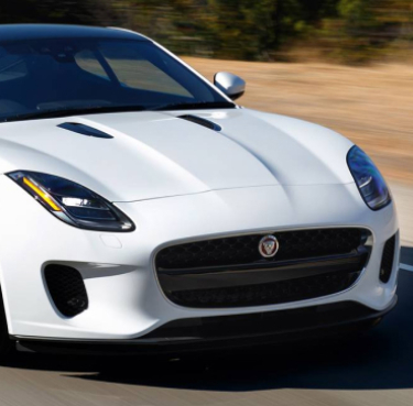 White Jaguar Car